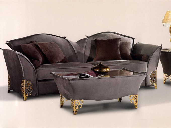 Диван Las Vegas  nabuk/leather