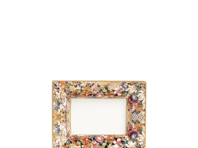 Large Golden Flowers tidy tray