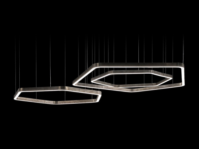 Потолочный светильник Light ring horizontal polygonal