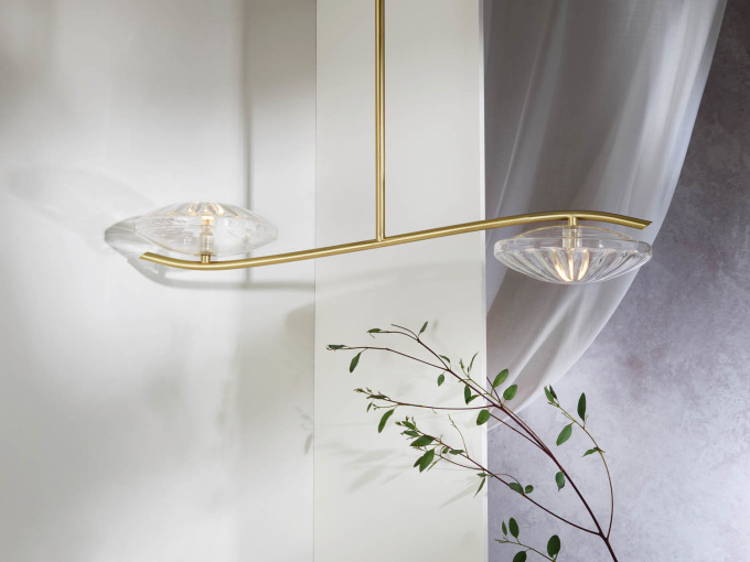 Потолочный светильник Mila 2 Light Linear Chandelier