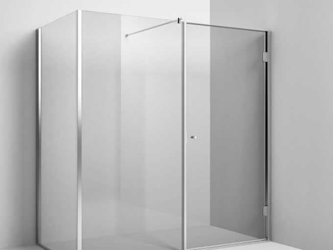 душова кабінка Vetro fisso con anta battente