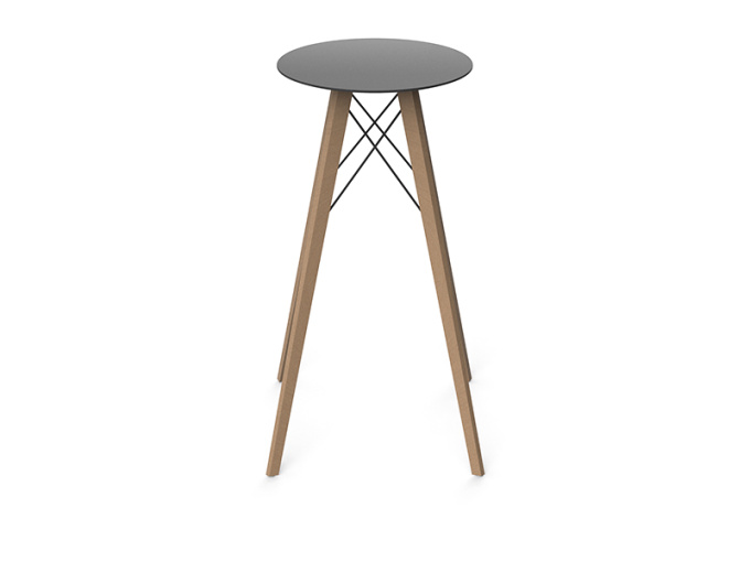 Стол Faz wood high table ø50x105