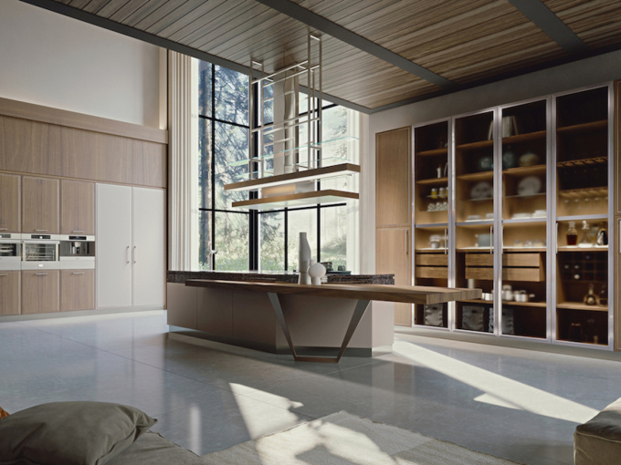 Кухня Essenza Supernatural Crete And Walnut