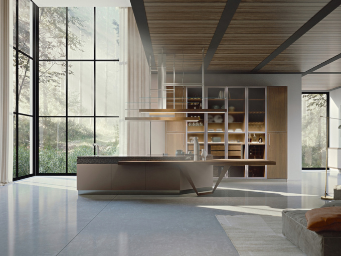 Кухня Essenza Supernatural Crete And Walnut