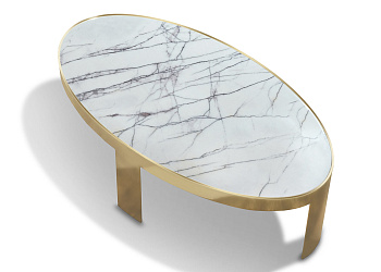 Журнальный столик Oval Metal