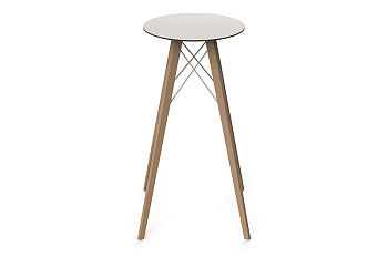 Стол Faz wood high table ø50x105