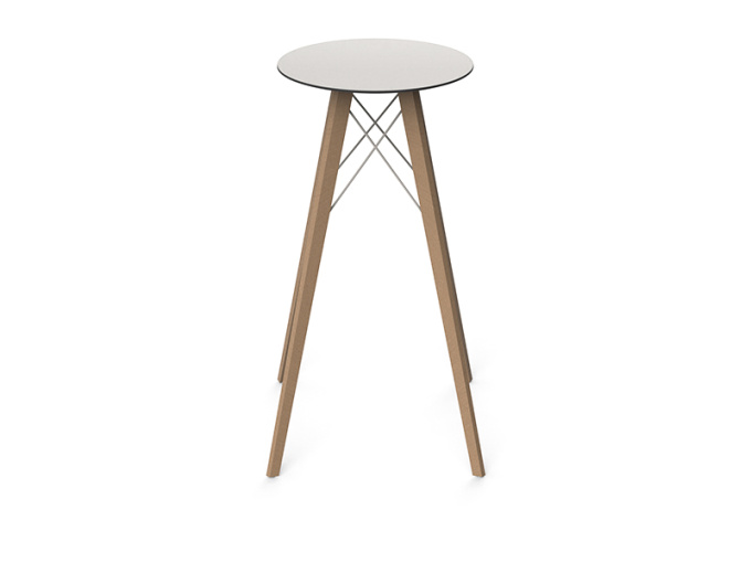Стол Faz wood high table ø50x105
