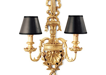 Настенный светильник 2 Lights Sconce With Bow And Shell