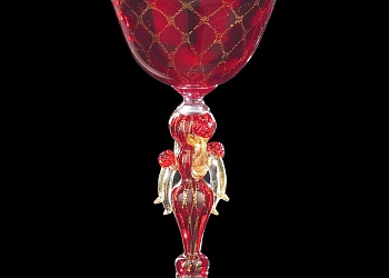 Ваза Red Gold Vase in Murano glass | classic