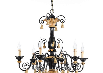 люстра 6 Lights Chandelier With Little Tassels