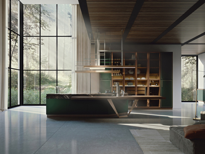 Кухня Essenza Supernatural Green Jade And Copper