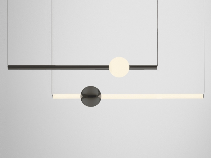 Потоличный светильник Gunmetal