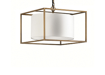 Стельовий світильник Derwent Antique Brass Medium Cube Pendant