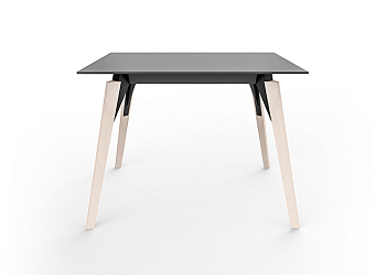 Стол Faz wood lounge table 100x100x74