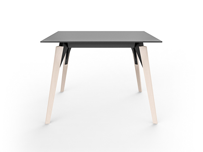 Стіл Faz wood lounge table 100x100x74