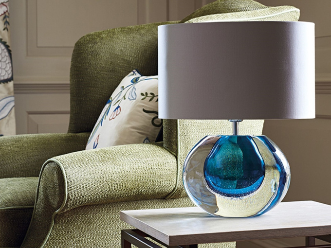 Настільна лампа Gaia Velvet Blue 