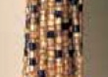 Канат Nappa strass oro/blu