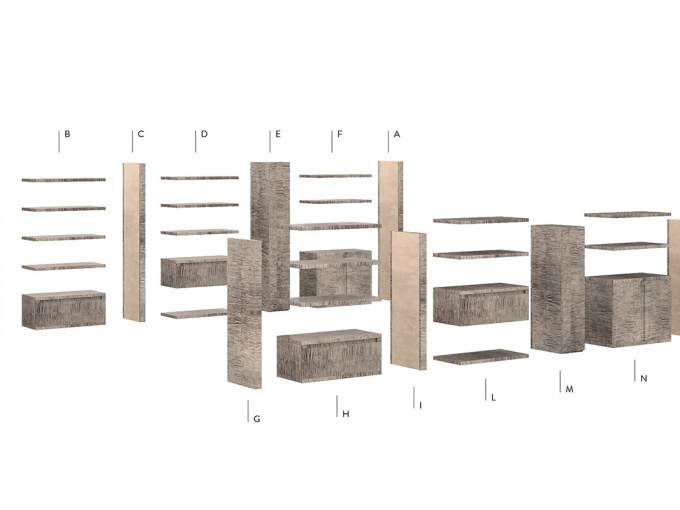 Книжний шкаф LIBRERIA Componibile