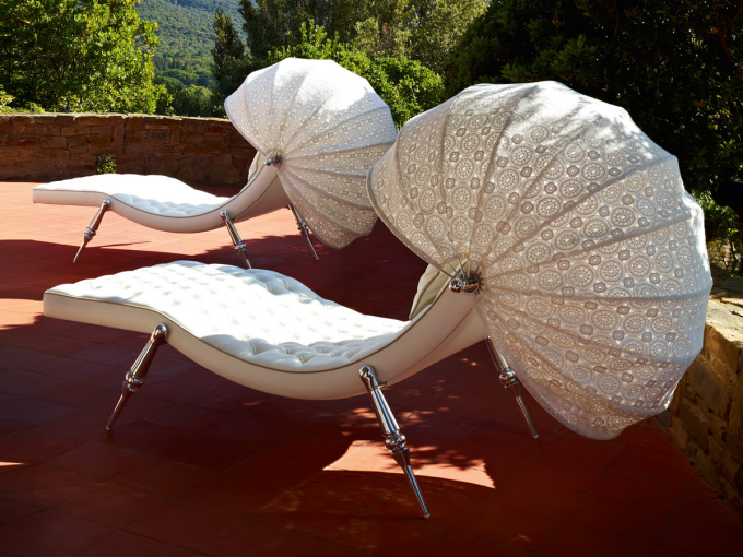 Шезлонг Sveva Capitonne