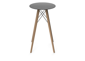 Стол Faz wood high table ø60x105