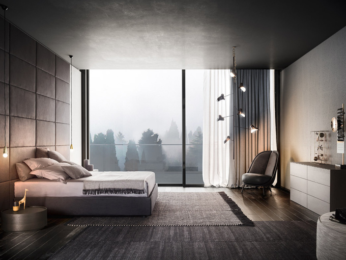 Ліжко Boiserie imbottita