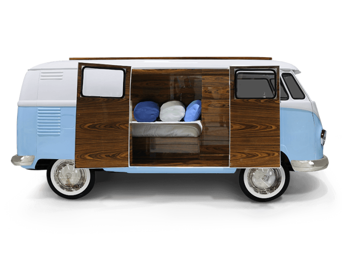 Кровать Bun van bed and room