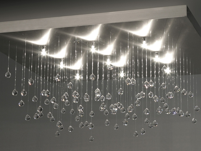 Люстра SPRANKLING DISK 600 C9 / H9