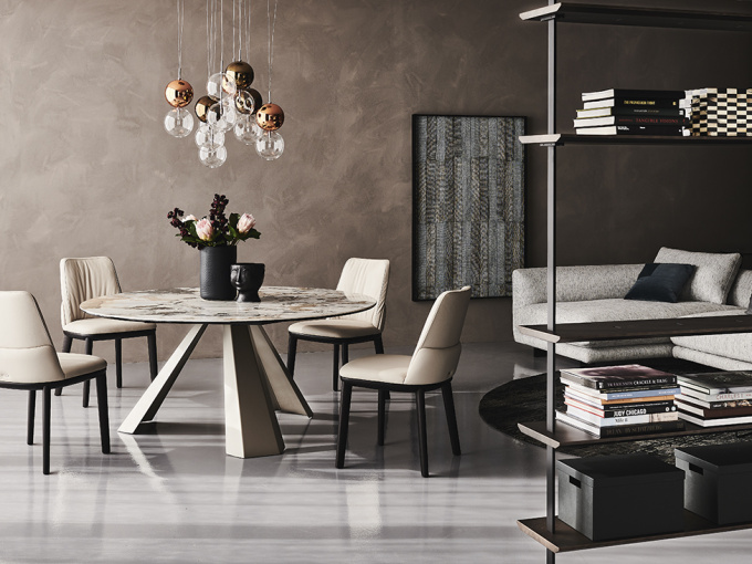 Обедений Стол  Eliot Keramik Round