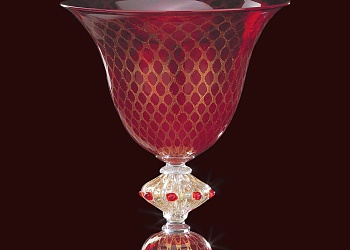 Ваза Red Gold Vase in vetro di Murano | classic