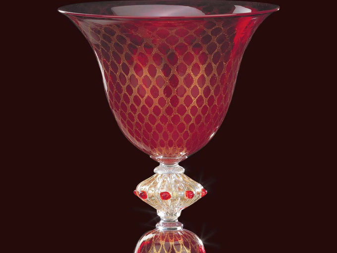 Ваза Red Gold Vase in vetro di Murano | classic