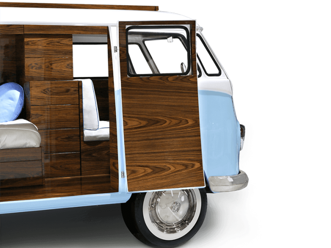 Кровать Bun van bed and room