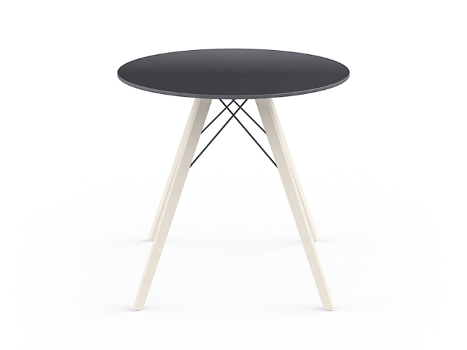 Стол Faz wood dining table ø80x74