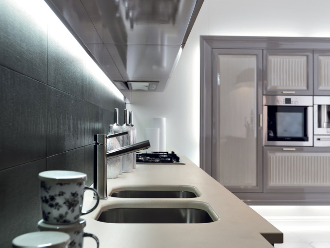 Кухня Convivio Contemporaneo gray glossy