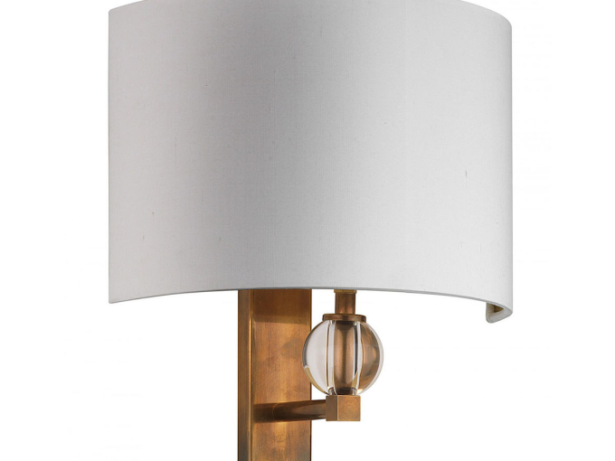 Настенная лампа Crystal Antique Brass Wall Light