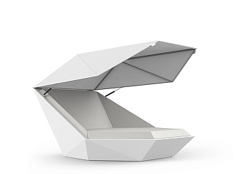Шезлонг Faz daybed with hinged canopy/360º swivels