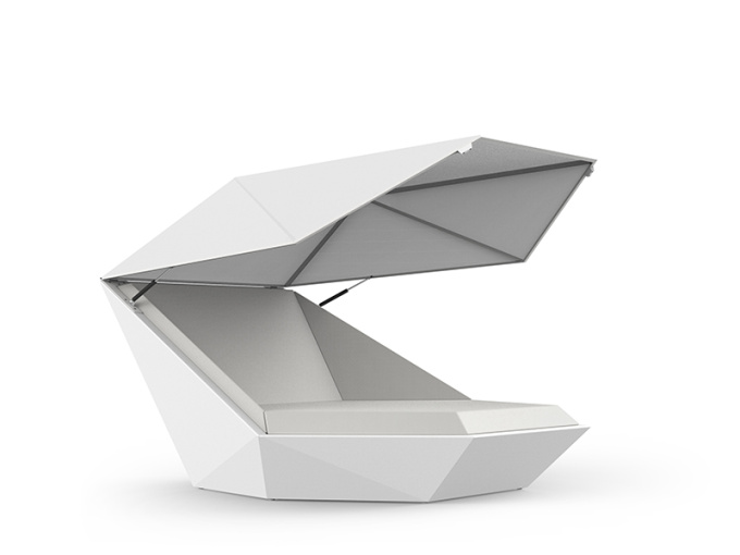 Шезлонг Faz daybed with hinged canopy/360º swivels