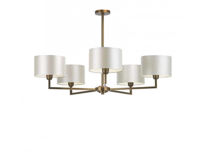 Потолочный светильник Holt 5 Arm Antique Brass Chandelier