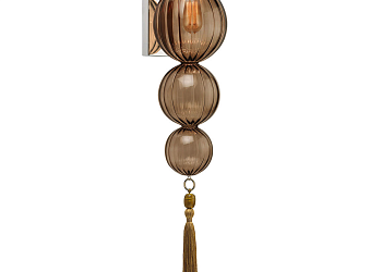 Настенная лампа Medina Nickel Smoke Wall Light