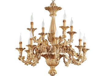 Люстра 12 Lights Chandelier With Oak Leaves