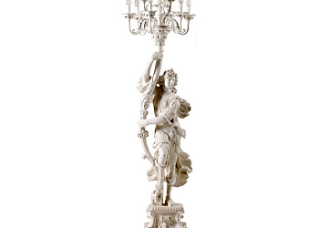 торшер Woman Figure With 10 Lights Candelabra