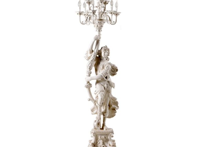 торшер Woman Figure With 10 Lights Candelabra