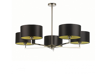 Потолочный светильник Holt 5 Arm Nickel Chandelier