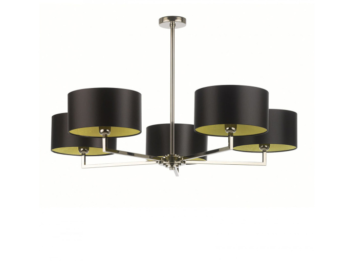 Потолочный светильник Holt 5 Arm Nickel Chandelier