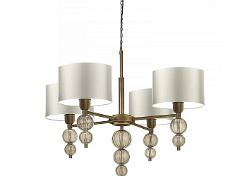 Потолочный светильник Alette Antique Brass Smoke Chandelier