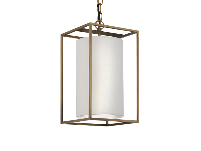 Потолочный светильник Derwent Antique Brass Medium Rectangle Pendant