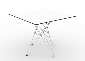 Стіл Faz table stainless base 90x90x72