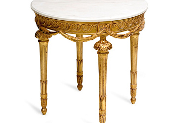 стіл Round Side Table With 4 Legs And Garlands