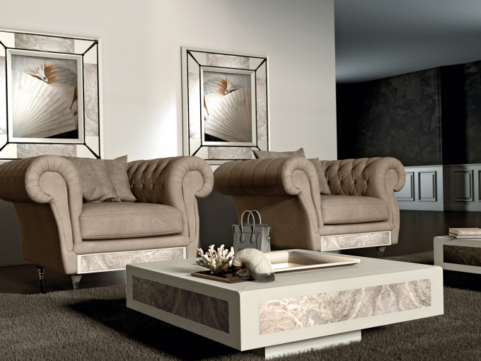 Журнальный столик SAVER MARBLE DESIRE 