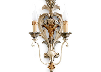 Настенный светильник 2 Lights Sconce With Flowers