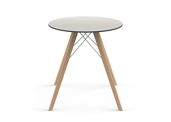 Стол Faz wood dining table ø70x74